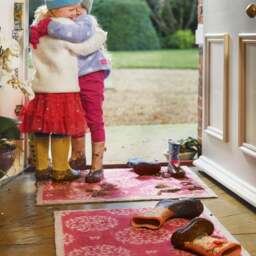 Home 37 Pink Washable Doormat - thumbnail 1