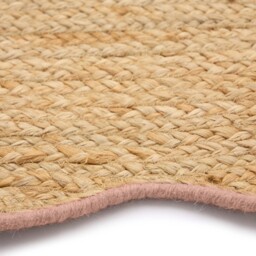 Jute Scalloped Edge Runner Peach - thumbnail 4