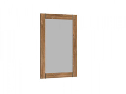Modern Medium Oak Effect Surround Rectangular Frame Wall Hanging Mirror 101x66cm - Gent - thumbnail 3