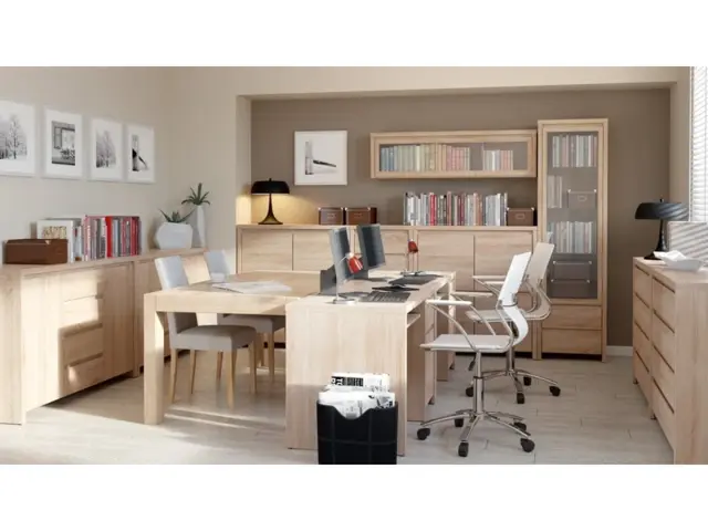 Modern Office Study Furniture Set 1 Sonoma Oak - Kaspian - image 1