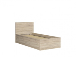 Single Bed with Storage Ottoman Euro Frame Gas Lift Up Modern Sonoma Oak Finish - Tetrix - thumbnail 3