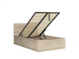 Modern Sturdy Ottoman Euro 120cm Small Double Bed Frame Gas Lift Up Storage Sonoma Oak - Tetrix - thumbnail 1