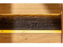 Large Sideboard Living Room Storage Cabinet with Drawers Dresser Artisan Black Oak with LED Lights 161cm - Ostia - thumbnail 2