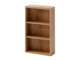 Bathroom Wall Cabinet Classic Wall Mounted Bathroom Open Shelf Unit Oak Finish Slimline 400mm - Classic Oak - thumbnail 3