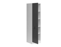 Kitchen Larder Unit Pantry Cupboard Tall Kitchen Cabinet Storage 500mm Shaker Dark Grey Left – Junona - thumbnail 4