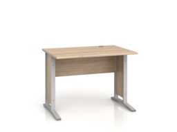 Home Office Desk 100cm Aluminium Framework Metal Leg Modern Scratch Resistant Sonoma Oak Effect - BRW OFFICE - thumbnail 3