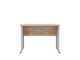 Home Office Desk 100cm Aluminium Framework Metal Leg Modern Scratch Resistant Sonoma Oak Effect - BRW OFFICE - thumbnail 2