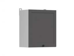 Kitchen Wall Cabinet 500mm Unit Modern Cupboard 50cm 1 Door Shaker Dark Grey - Junona - thumbnail 4