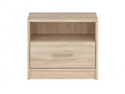 Bedside Cabinet Modern 1 Drawer Side Table Sonoma Oak Light Wood Effect - Nepo - thumbnail 3