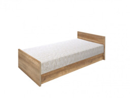 Single Ottoman Storage Bed Side Lift Up Daybed with Bed Frame and Mattress Oak Effect Finish - Malcolm - thumbnail 3