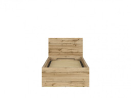 Modern Sturdy Ottoman Euro 90cm Single Bed Frame Gas Lift Up Storage Wotan Oak - Tetrix - thumbnail 4