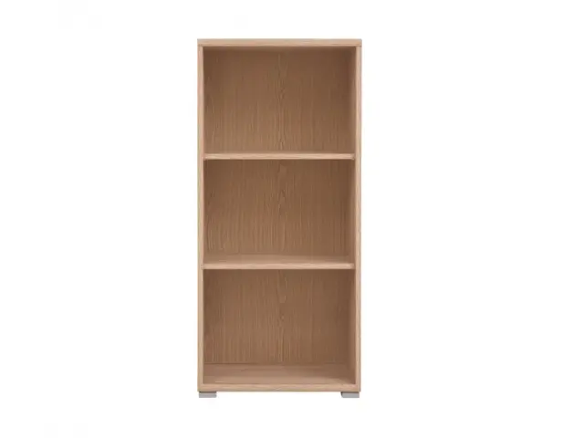 Bookcase Open Shelf Cabinet Shelving Unit Small Slim Filing Storage Modern Sonoma Oak Effect Office Study - BRW OFFICE - image 1