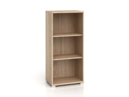 Bookcase Open Shelf Cabinet Shelving Unit Small Slim Filing Storage Modern Sonoma Oak Effect Office Study - BRW OFFICE - thumbnail 3