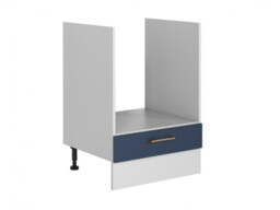 Kitchen Oven Housing Base Unit 600mm Midnight Blue Cabinet for Single Built In Oven Dark Navy – Nora - thumbnail 4