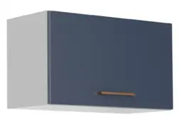 Cooker Hood Cabinet Kitchen 600mm Wall Half Height Unit Midnight Blue Extractor Fan Housing - Nora - thumbnail 4