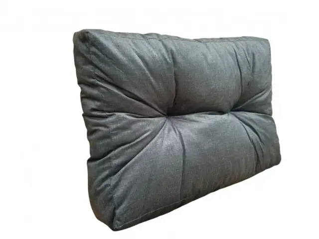 Pallet Sofa Cushion Garden Outdoor DIY Corner Back Bench Pillow Tufted Black Velvet - Euro - image 1