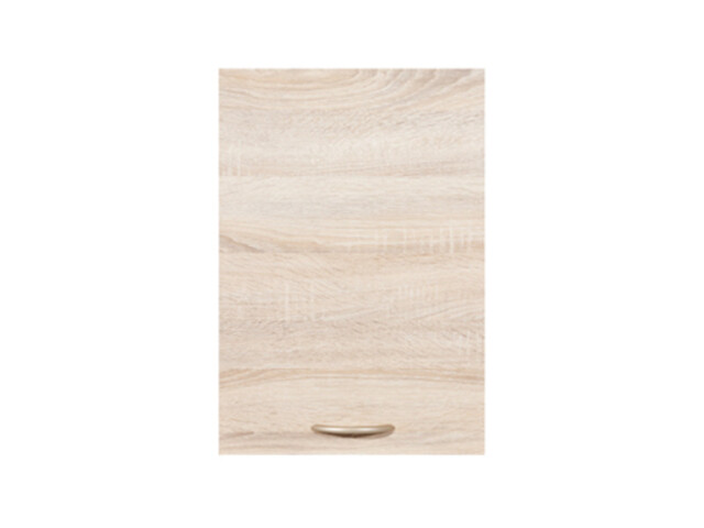 500mm Kitchen Wall Unit Cabinet 1 Door 50cm Cupboard Dark Wood Wenge / Oak Effect Junona - image 1