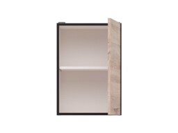 500mm Kitchen Wall Unit Cabinet 1 Door 50cm Cupboard Dark Wood Wenge / Oak Effect Junona - thumbnail 4