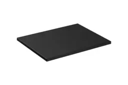 Bathroom Worktop 600mm Black Countertop for 600mm Vanity Wall Hung Unit - Adel - thumbnail 2
