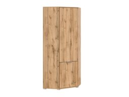 DISCOUNTINUED REDIRECTED Corner Wardrobe L Shaped Oak Single Wardrobe Modern Compact 1 Door - Zele - thumbnail 3