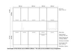 Kitchen Cabinets Set 7 Units Tall Oven Housing 240cm Soft Close White High Gloss - Ella - thumbnail 3