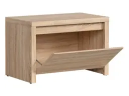 Shoe Cabinet Small Cupboard Pull Down Door Hallway Entrance Hall Sonoma Oak Storage - Kaspian - thumbnail 3