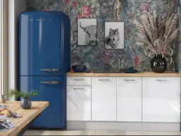 Kitchen Cabinets Set 3 Base Units Utility Cupboards with Drawer Soft Close White High Gloss 180cm - Ella