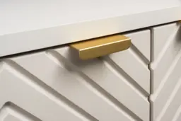 Bathroom Vanity Unit with Basin 600mm Ribbed Fluted Cashmere Beige Wall Mounted Floating Cabinet - Cara - thumbnail 4