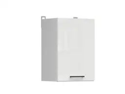 Kitchen Wall Cabinet 400mm Unit Modern Left Right Door Cupboard Chalk White Gloss 40cm Narrow Slim Storage – Junona - thumbnail 4