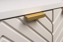 Bathroom Vanity Unit with Basin 800mm Herringbone Cashmere Beige Wall Mounted Floating Cabinet - Cara - thumbnail 4