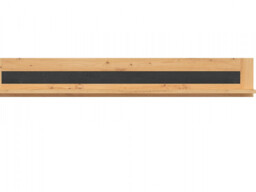 Floating Wall Shelf 160cm Storage Display Shelving Shelves Artisan Oak / Burnt Board Effect - Ostia - thumbnail 3