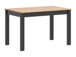 Compact Dining Table Black and Oak 4 6 8 Seater Narrow Extending – Ramen Midi - thumbnail 4