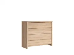 Modern Chest of Drawers 4 Drawer Bedroom Living Room Storage Sonoma Oak 105cm - Kaspian - thumbnail 4