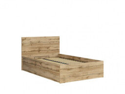 Modern Sturdy Ottoman Euro 120cm Small Double Bed Frame Gas Lift Up Storage Wotan Oak - Tetrix - thumbnail 2