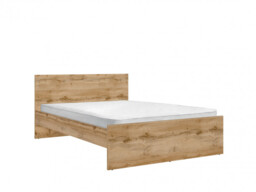 King Size Bedroom Furniture Set Euro Bed Frame Double Wardrobe Bedside Cabinets White Gloss/Oak - Zele - thumbnail 2