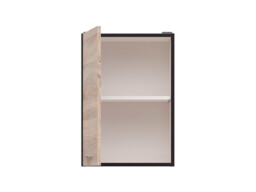 Kitchen Wall Cabinet 400mm Unit Wenge Dark Brown Cupboard Sonoma Oak Effect Left Right Door - Junona - thumbnail 4