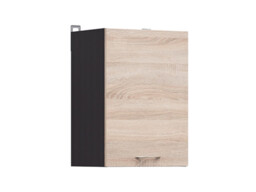 Kitchen Wall Cabinet 400mm Unit Wenge Dark Brown Cupboard Sonoma Oak Effect Left Right Door - Junona - thumbnail 3