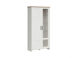 Scandi 3 Item Living Room Furniture Set with Soft Closing and LEDs White Pine/Oak Effect Finish - Loksa - thumbnail 4