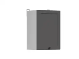 Kitchen Wall Cabinet 400mm Modern Cupboard 40cm Unit Shaker Dark Grey - Junona