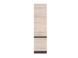 Kitchen Larder Unit 500mm Cabinet Pantry Cupboard Free Standing Left Storage Dark Wood Wenge Oak Effect – Junona - thumbnail 4