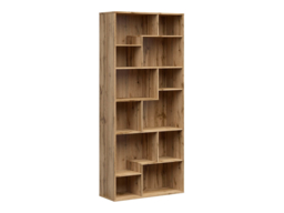 Cube Shelving Unit Room Divider Large Display Bookcase Open Vertical or Horizontal Storage Shelf Oak - Tetrix - thumbnail 4