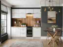 Modern Kitchen Cabinets Cupboards Set of 10 Units Complete White High Gloss 240cm DIY Kitchen - Ella - thumbnail 2