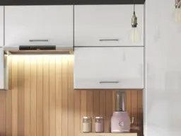 Modern Kitchen Cabinets Cupboards Set of 10 Units Complete White High Gloss 240cm DIY Kitchen - Ella - thumbnail 3