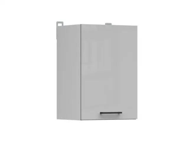 Kitchen Wall Cabinet 400mm Modern Cupboard 40cm Unit Grey Gloss - Junona - image 1