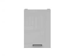 Kitchen Wall Cabinet 400mm Modern Cupboard 40cm Unit Grey Gloss - Junona - thumbnail 4