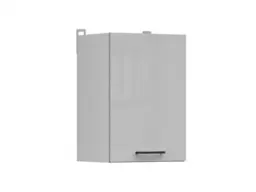 Kitchen Wall Cabinet 400mm Modern Cupboard 40cm Unit Grey Gloss - Junona - thumbnail 1