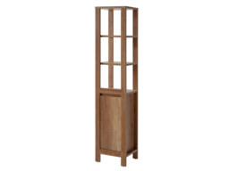 600mm Vanity Unit Bathroom 60cm Sink Cabinet Set with Tallboy Freestanding Unit - Classic Oak - thumbnail 3