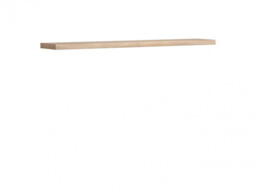 Modern Long Wall Shelf Wall Mounted Floating Sonoma Oak Effect 143.5cm - Kaspian - thumbnail 4