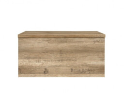 Trunk Coffee Table Kids Toy Storage Chest Seat with Lift Up Lid Urban 93cm Box Oak Effect Finish - Malcolm - thumbnail 4