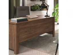 Computer Desk Work Station Modern Large Home Office Study Table 160cm Medium Oak Effect - Gent - thumbnail 2